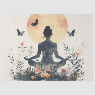Serene Meditation at Sunrise (8) Tissue Paper
