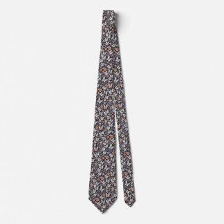 Serene Midnight Butterflies Tie