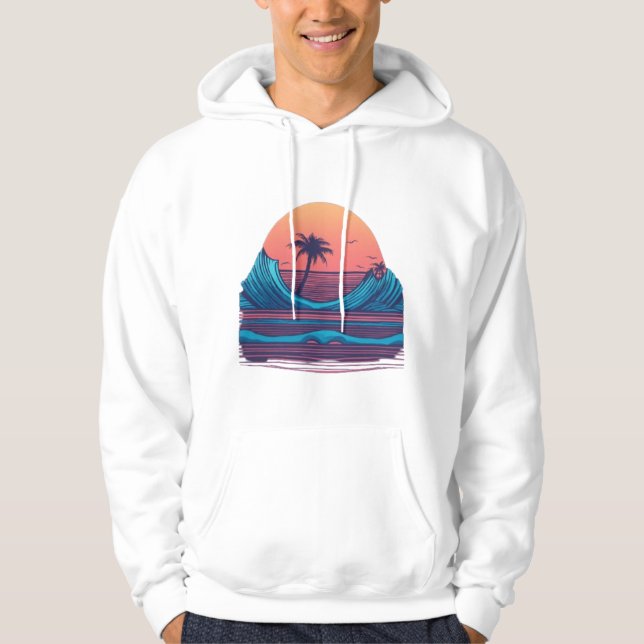 Serene Montabeach Minimalist Ocean Creative Tee (Front)