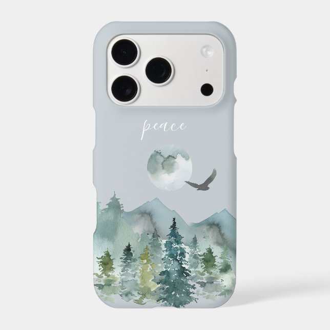 Serene Mountain Landscape Peace (Back)