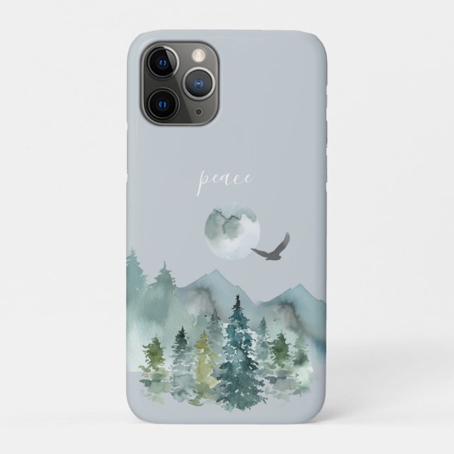 Serene Mountain Landscape Peace Case-Mate iPhone Case (Back)