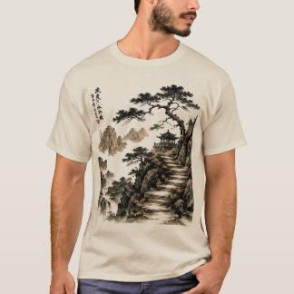 Serene Mountain Landscape T-Shirt