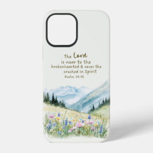 Serene Nature Scene Psalm 38 Bible Verse iPhone 12 Case