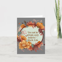 Serene Nature Strawflower Wreath Religious Blank