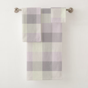 Serene Neutrals Color Block  Bath Towel Set