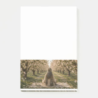 Serene Orchard Sticky Notes | Romantic Botanical 