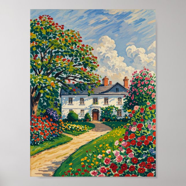 Serene Park Scene in Early Spring Poster (Front)