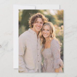Serene Pastel Floral Photo Invitation