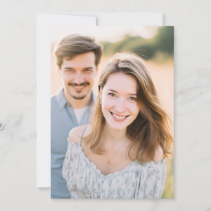 Serene Pastel Floral Photo Invitation