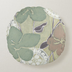 Serene Pastels II Round Pillow