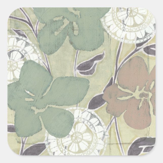 Serene Pastels II Square Sticker (Front)