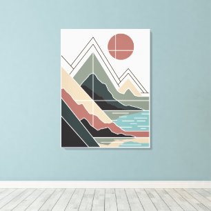 Serene Peaks Canvas Print