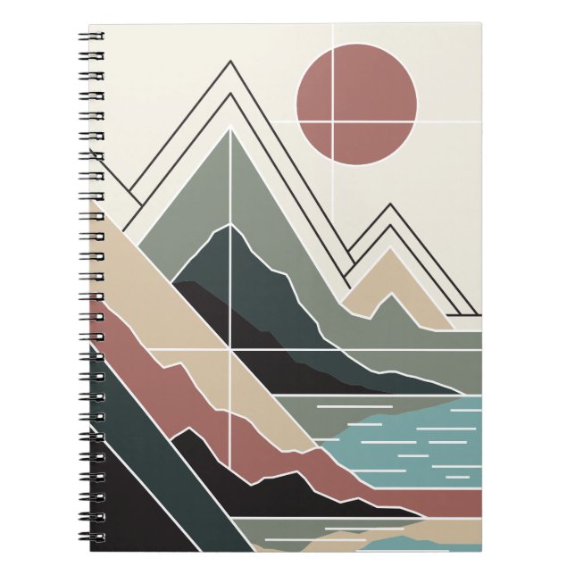 Serene Peaks Notebook (Front)