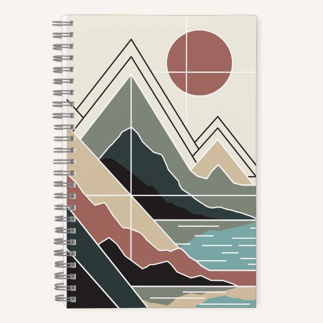 Serene Peaks Notebook (Front)