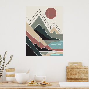 Serene Peaks Poster