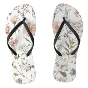 Serene Petals Flip Flops