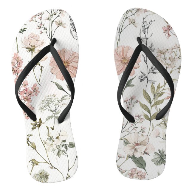 Serene Petals Flip Flops (Footbed)
