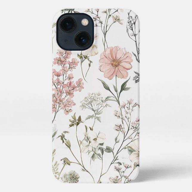 Serene Petals iPhone Case (Back)