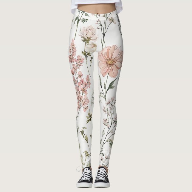 Serene Petals Leggings (Front)