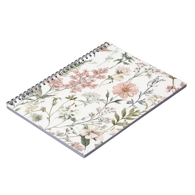 Serene Petals Notebook (Left Side)