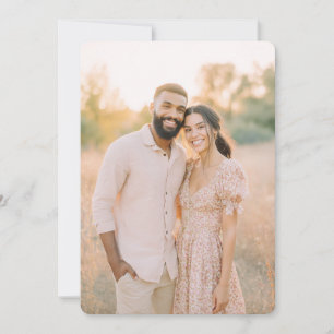 Serene Pink Floral Photo Invitation