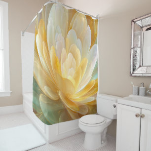 Serene Radiance of Golden and Aqua Petal Layers