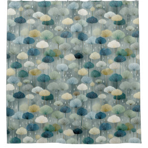 Serene Rain Garden Floral Pattern (1)