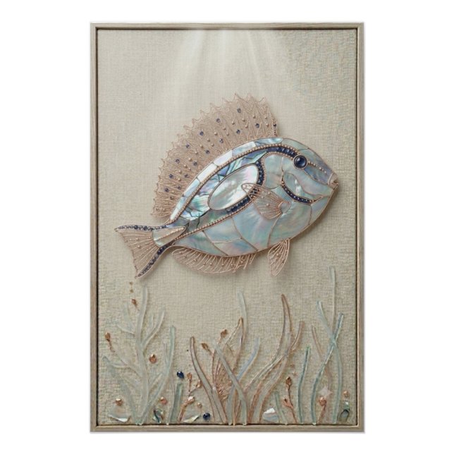 Serene Reef Fish Wall Art (Front)