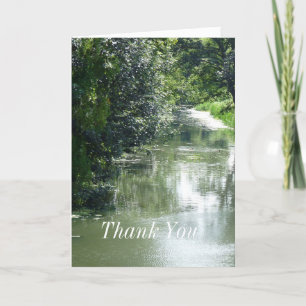 Serene River Flowing Thank You Greeting Card