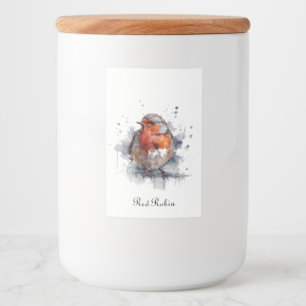 Serene Robin, custom Food Label