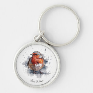 Serene Robin, custom Keychain