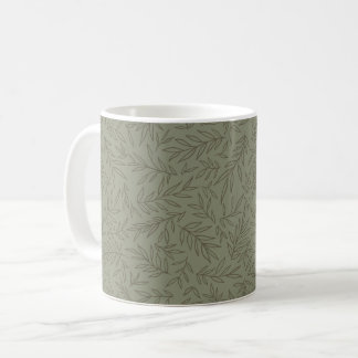 Serene Sage Green | Deep Forest Calm Tone-on-Tone Coffee Mug