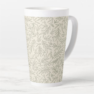 Serene Sage Green   Gentle Leaf Whisper Minimalist Latte Mug