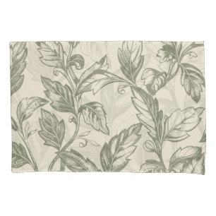 Serene Sage Green Rustic Vine Charm Cottagecore Pillowcase