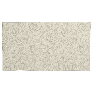 Serene Sage Green | Vintage Blossom Roses Pillowcase