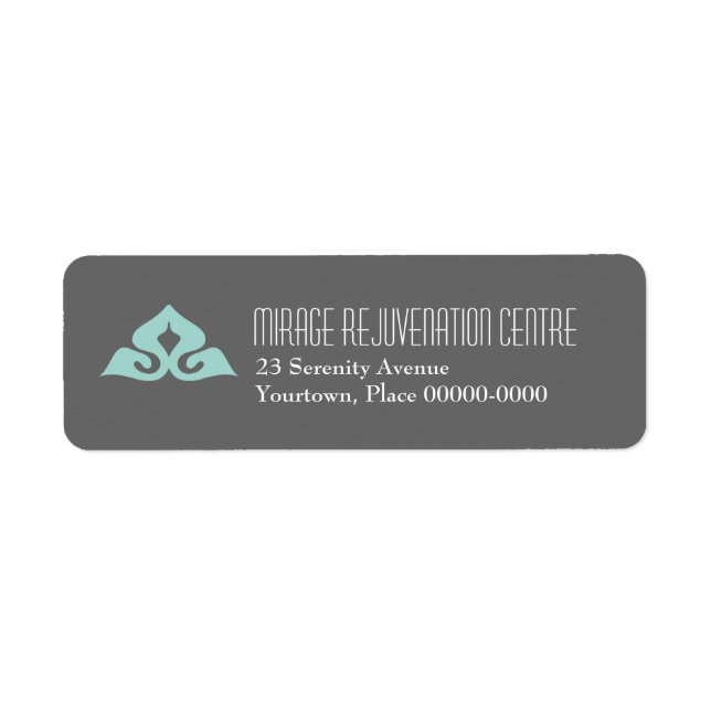 Serene Salon Return Address Labels (Front)