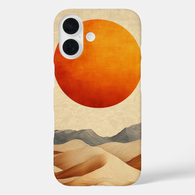 Serene Sand Layers Phone Case (Back)
