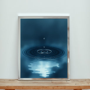 Serene Sapphire Symphony Poster