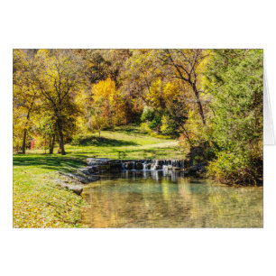 Serene Scene At Dogwood Creek Greeting Card
