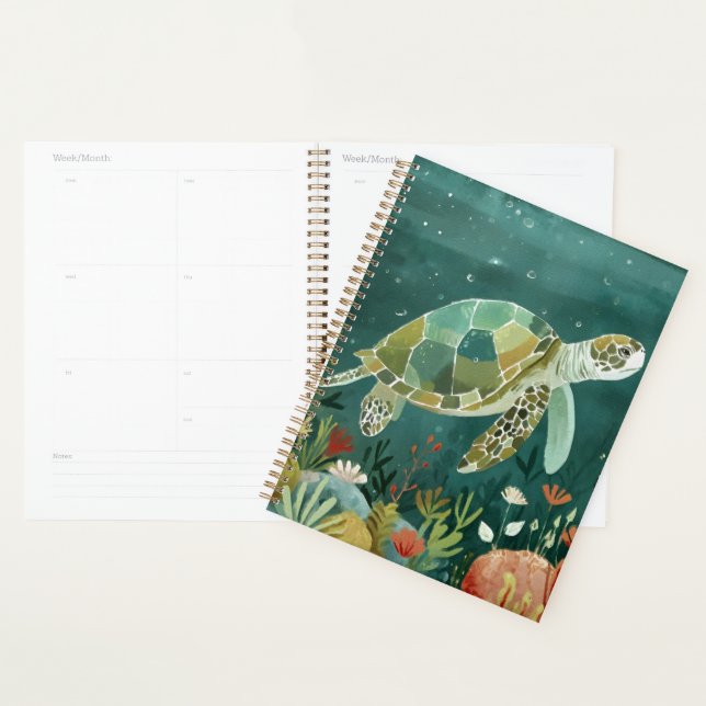 Serene Sea Turtle : Oasis sous-marine (Devant avec enveloppe)