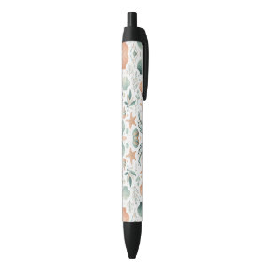 Serene Sealife Black Ink Pen