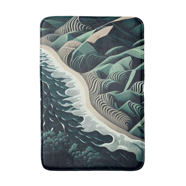 Serene Shores Bath Mat (Front Vertical)