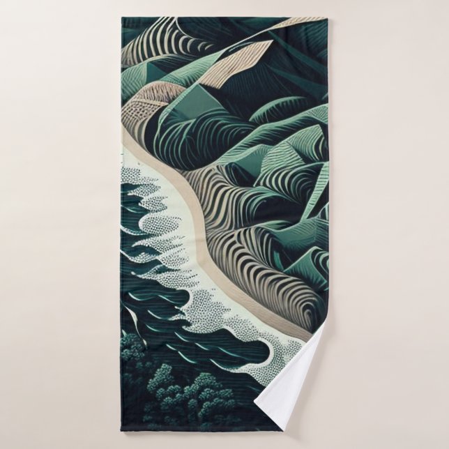 Serene Shores Bath Towel (Bath Towel)
