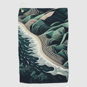 Serene Shores Golf Towel