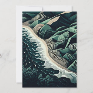 Serene Shores Holiday Card