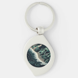 Serene Shores Keychain