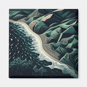 Serene Shores Magnet