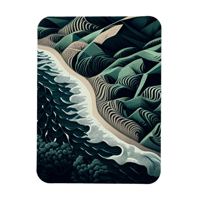 Serene Shores Magnet (Vertical)