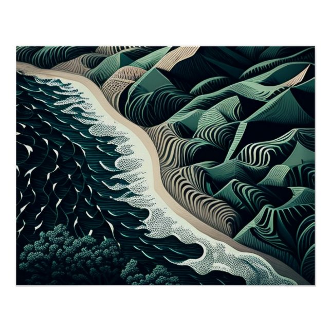 Serene Shores Poster (Front)