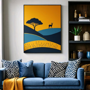 Serene Silhouettes Canvas Print